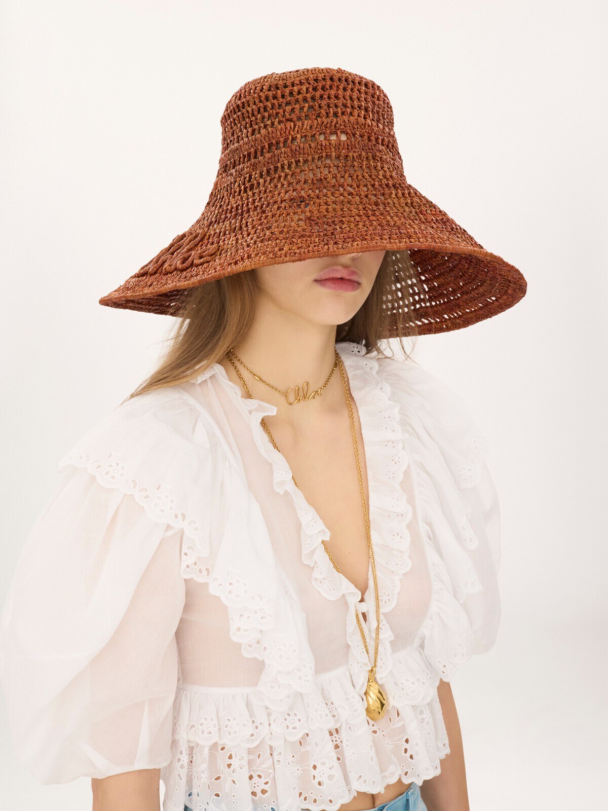 Chloé The Chloé Raffia capeline hat | Thumbnail 3