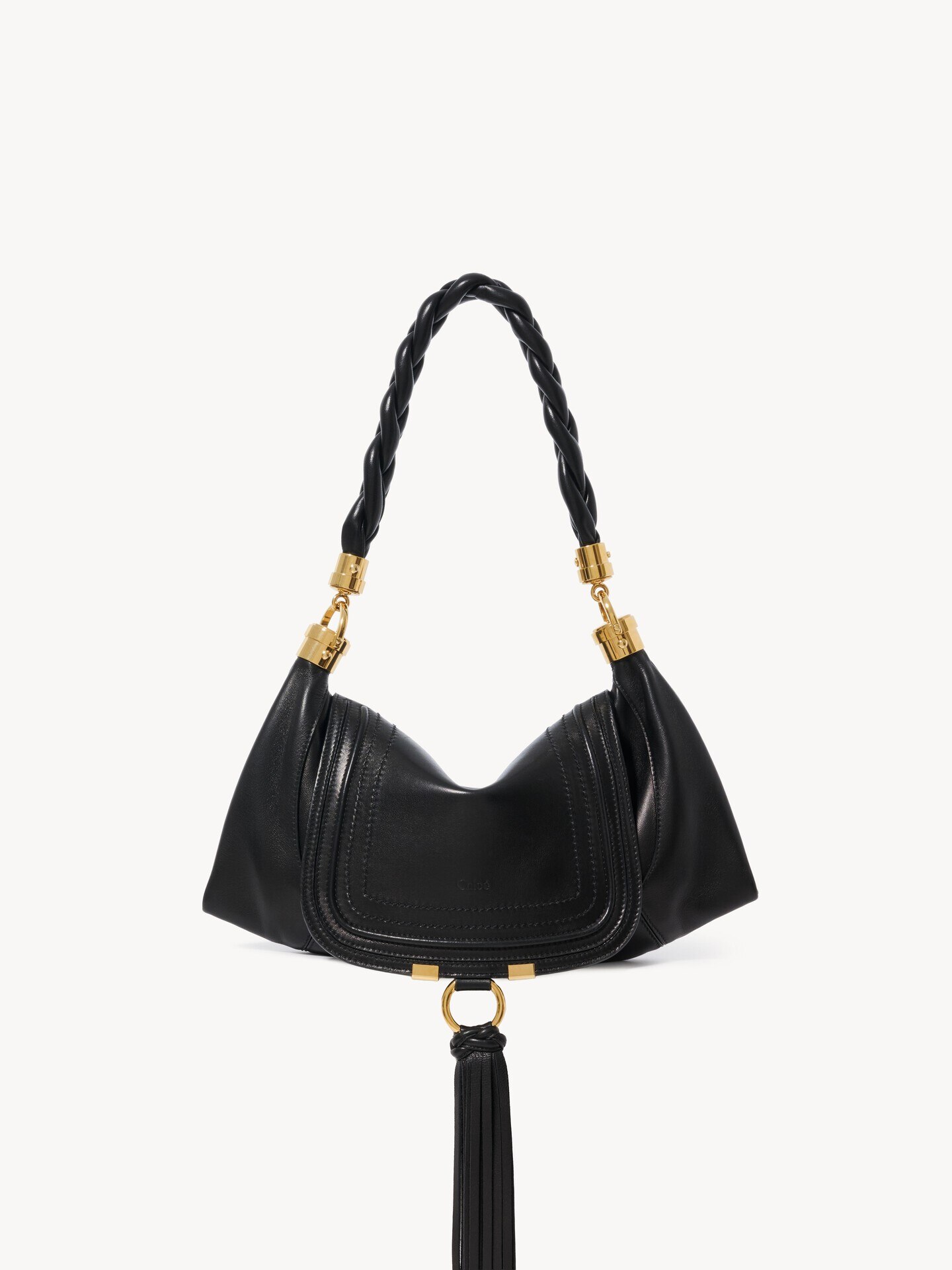 Small Marcie Foulard hobo bag in soft leather - 1.0