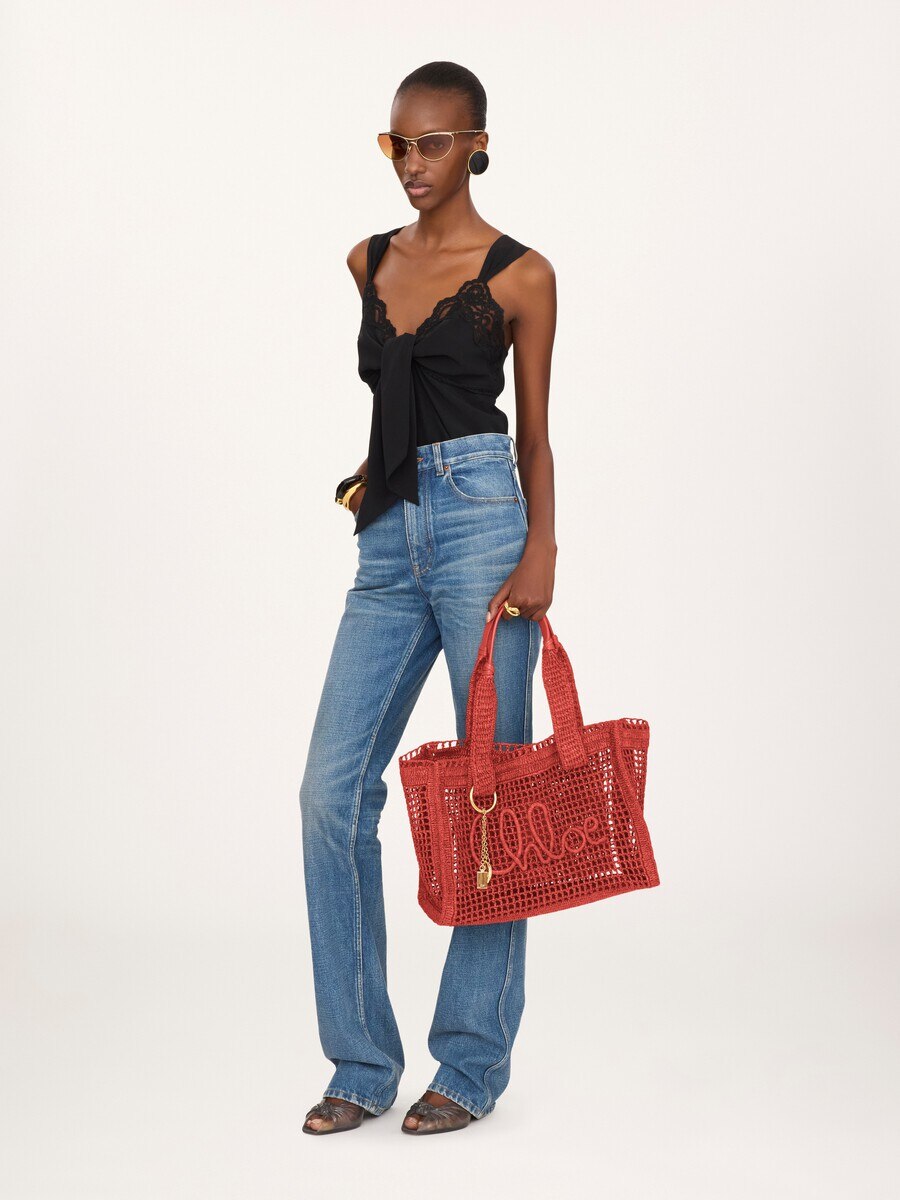 Sac cabas east-west Summer Banana en raphia - 8