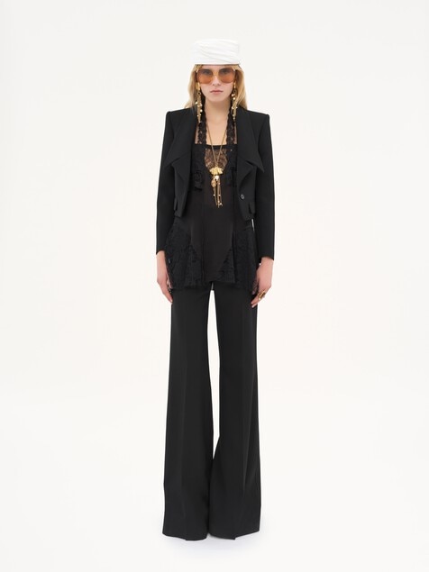 Heritage tailored jacket in wool gabardine