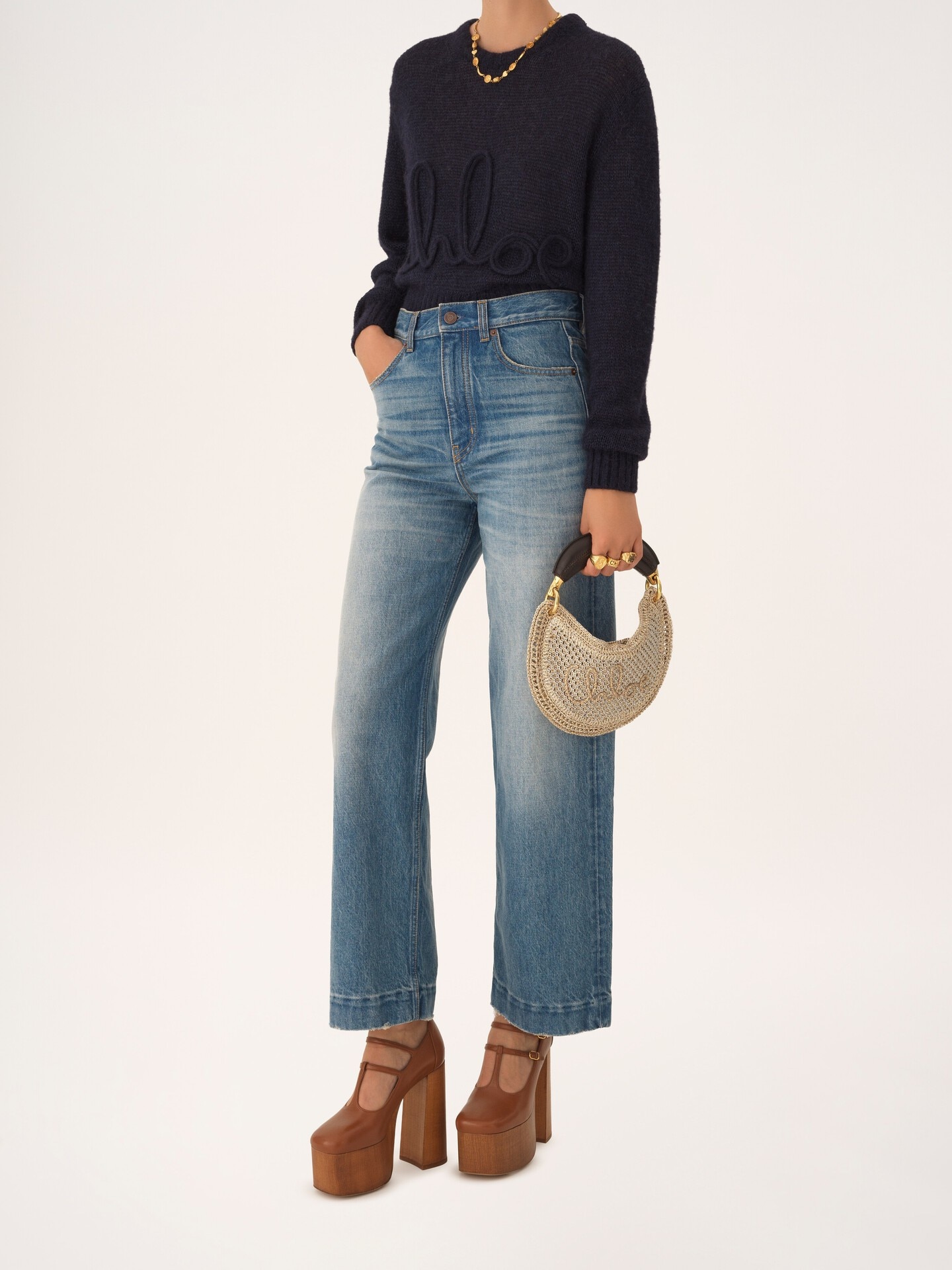 Mini Summer Banana hobo bag in glitter crochet - 8