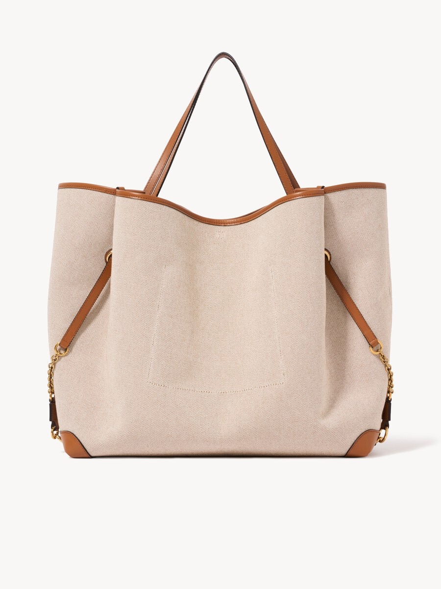 Large Chlo&eacute; Clover double carry bag in canvas - 5