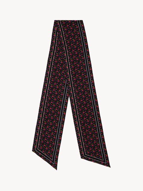 The Chlo&eacute; Folk bandeau scarf in silk cr&ecirc;pe