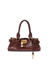 Chloé ブラウン パディントン Paddington bag in grained leather Crafty Brown - Chloé