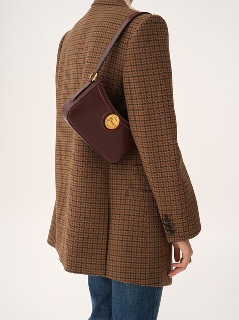 Horse Medal shoulder bag in grained leather