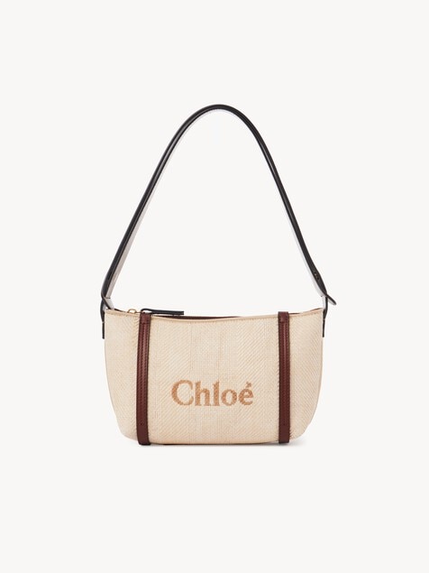 Sac port&eacute; &eacute;paule Chlo&eacute; Carry en raphia