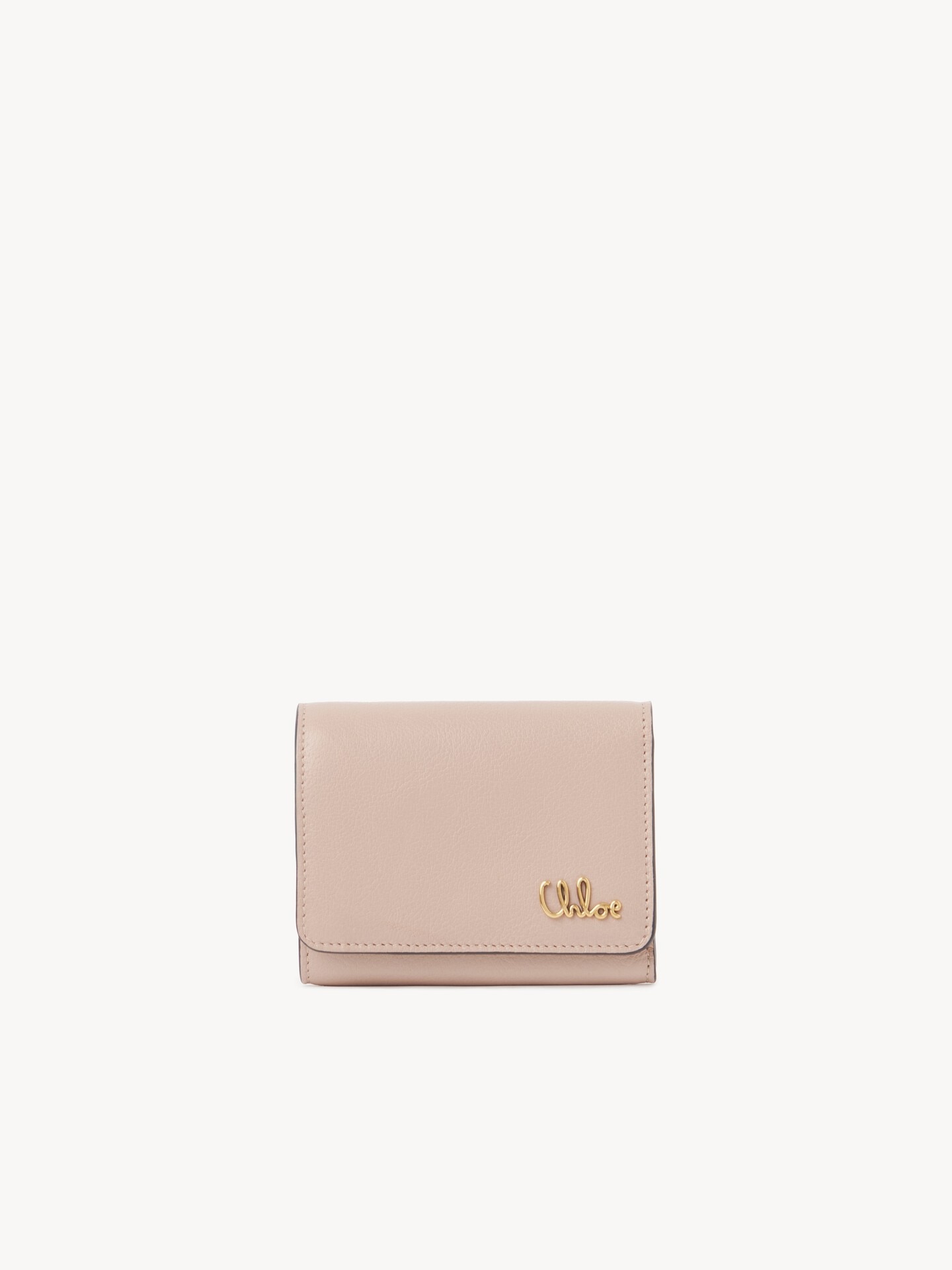 Petit portefeuille &agrave; trois volets Chlo&eacute; Iconic en cuir grain&eacute; - 2