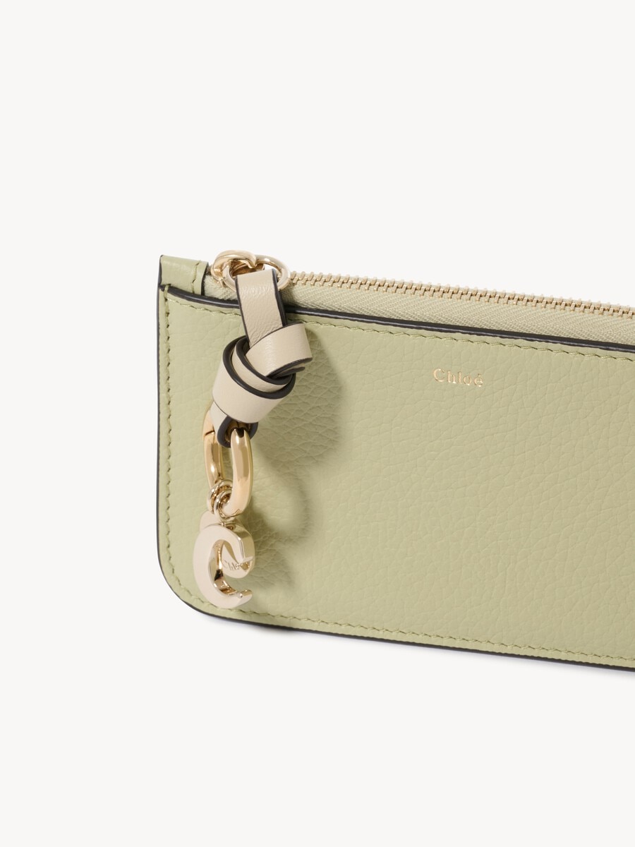 Alphabet wallet in grained leather - 6