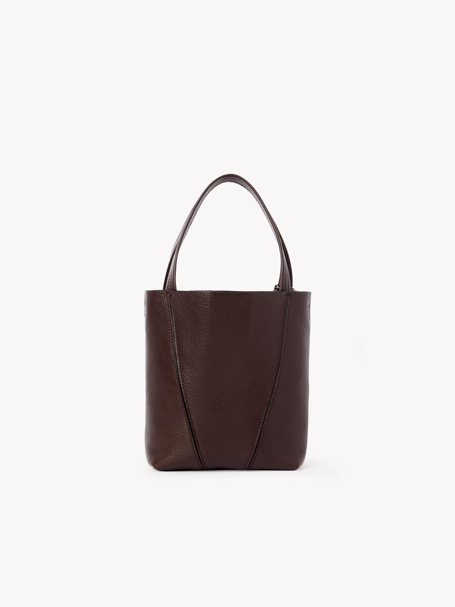 Small Chlo&eacute; Spin tote bag in grained leather - 5