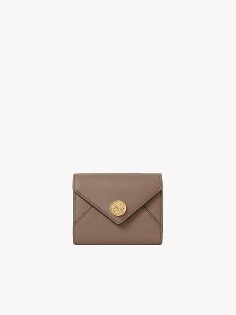 Small Envelope tri-fold in grained leather