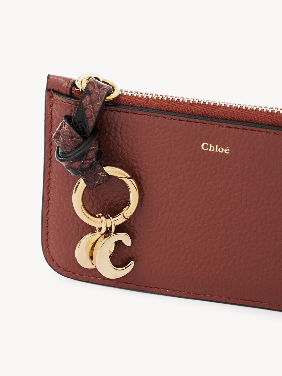 Alphabet wallet in grained leather - 6