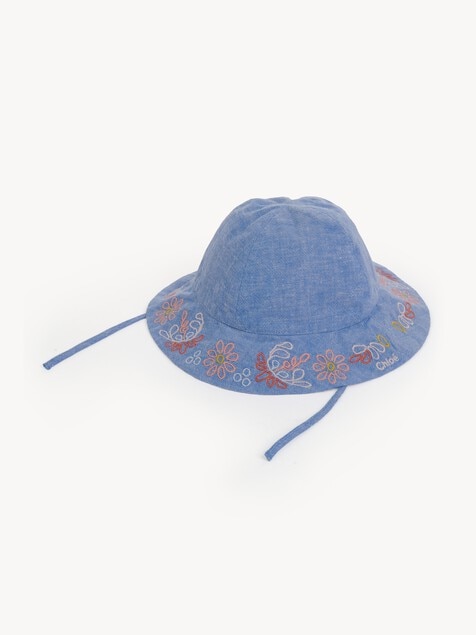 Embroidered dress & hat