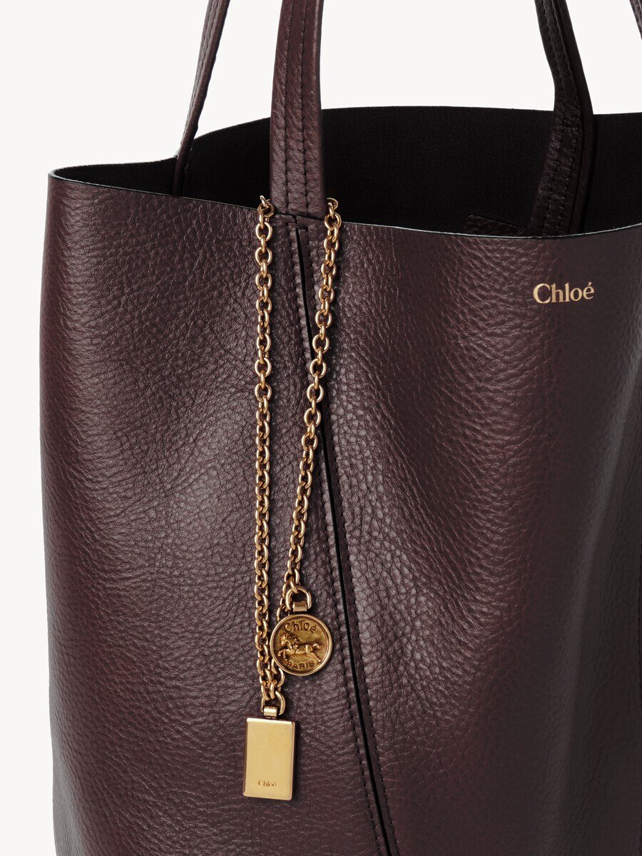 Chlo&eacute; Spin tote bag in grained leather - 6