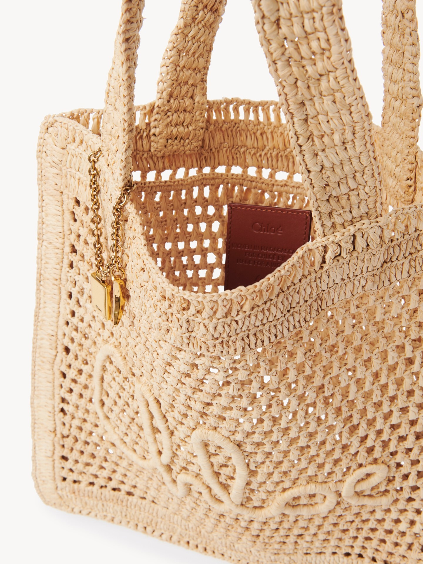 Sac cabas Summer Banana en raphia - 7