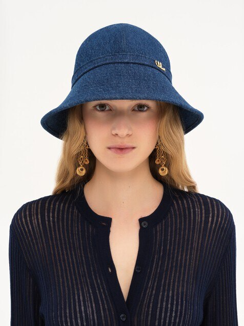 Chapeau bob Chlo&eacute; Iconic en denim