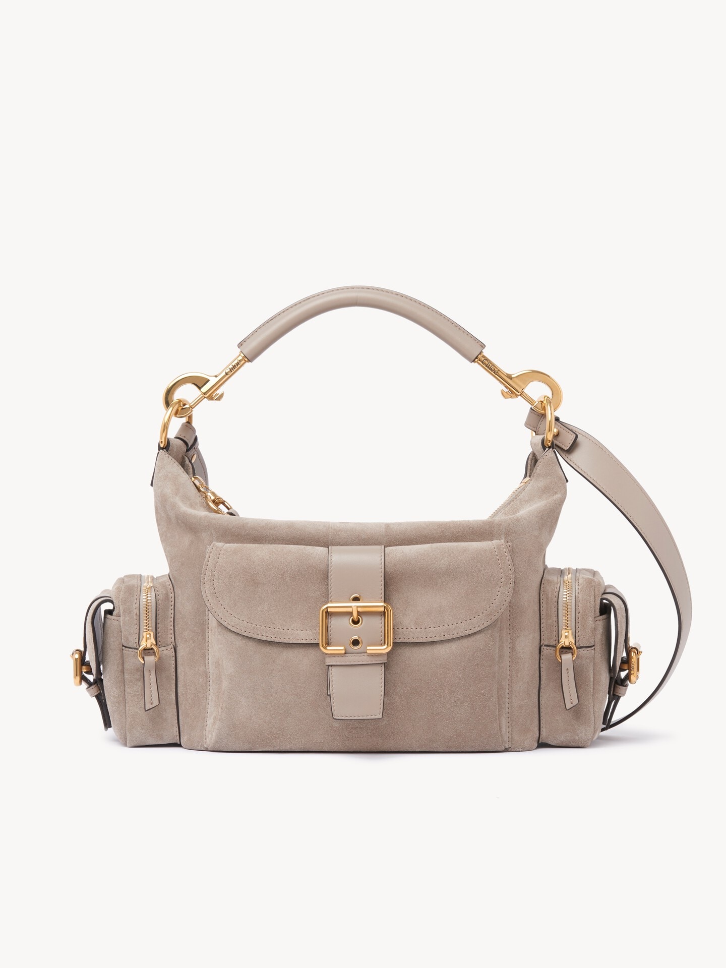 Camera bag in suede leather - 1