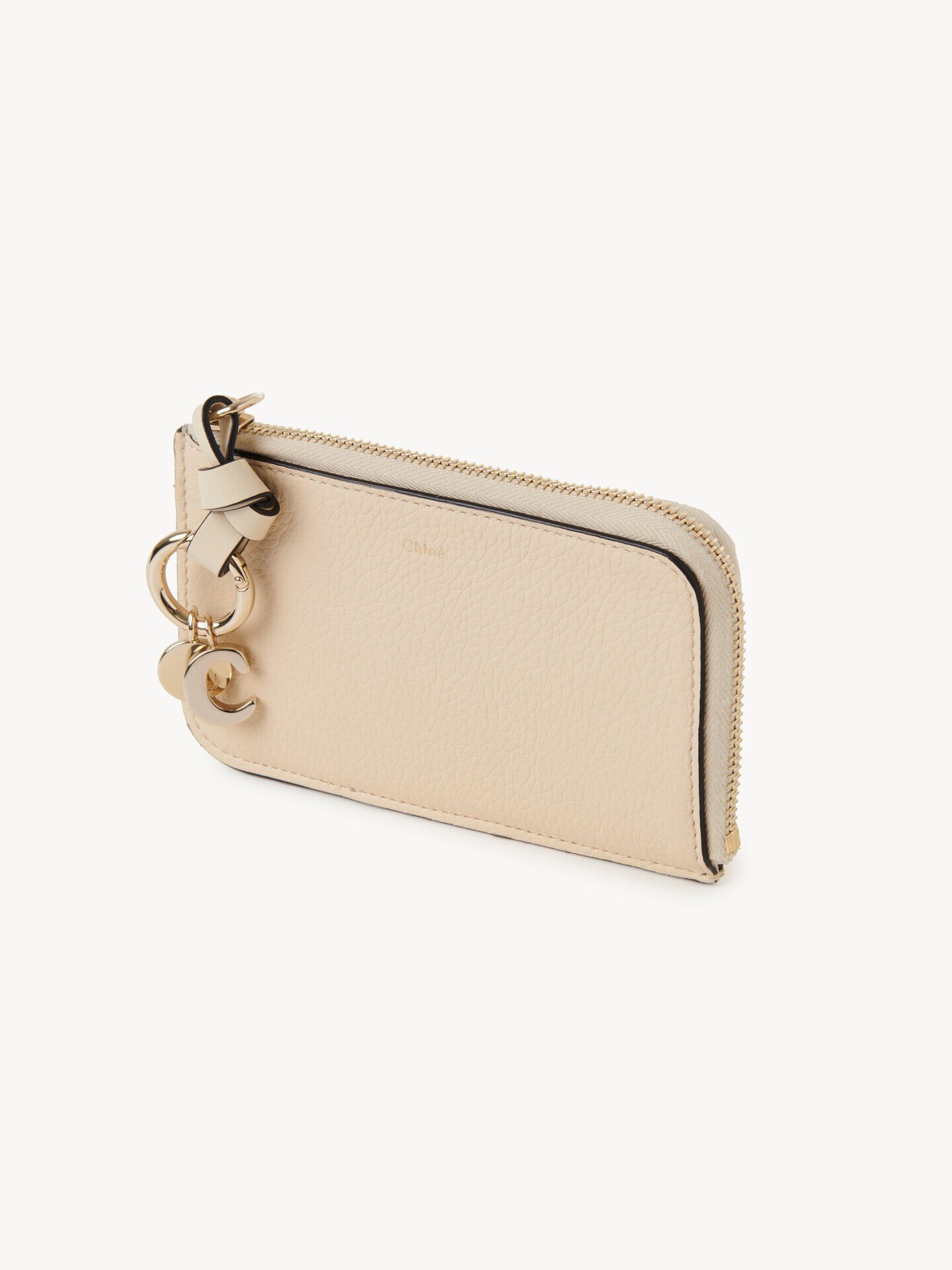 Alphabet wallet in grained leather - 3