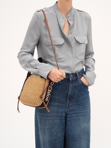 Small Woody basket in natural fibres - 3