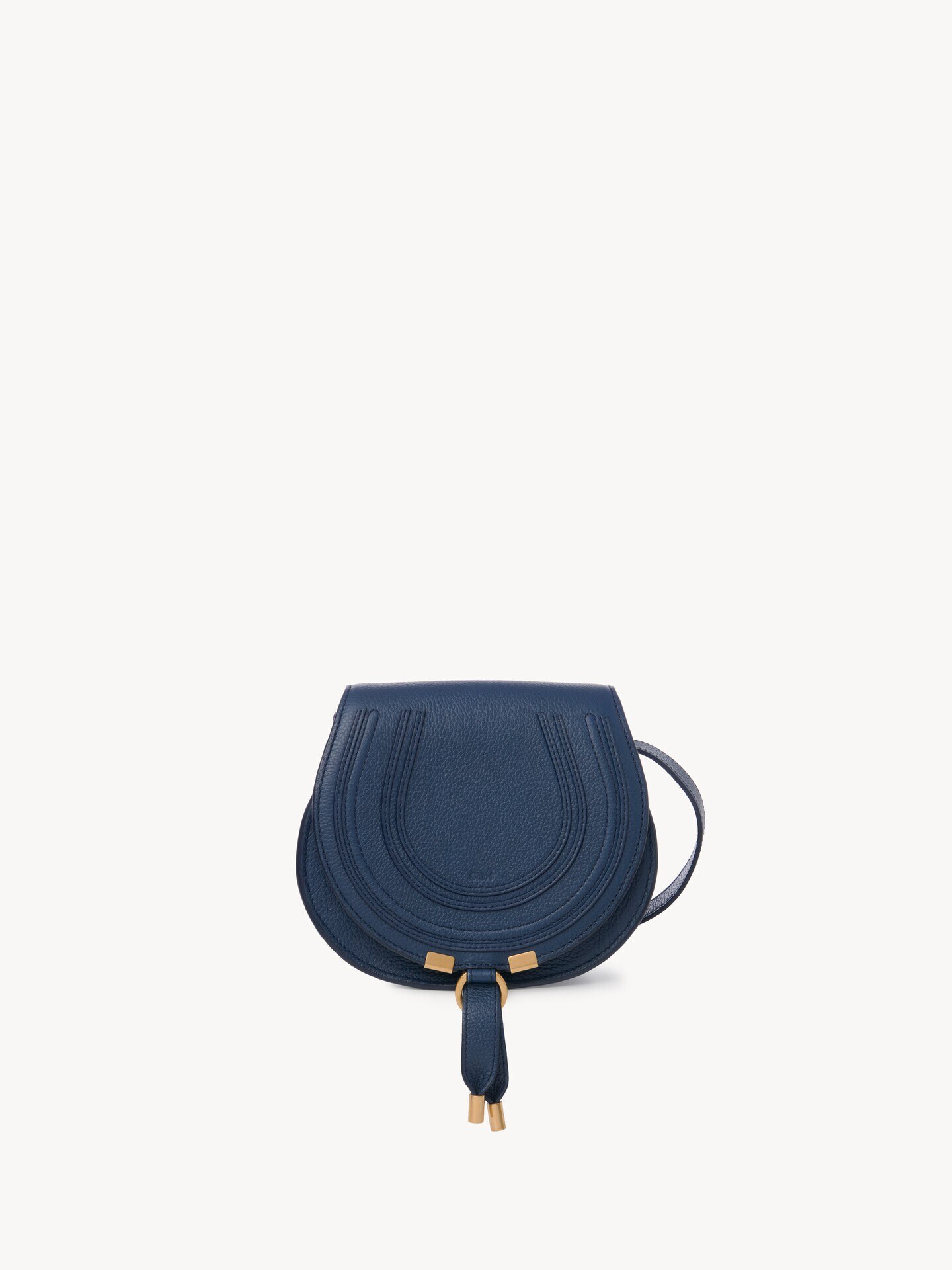 Small Marcie saddle bag in grained leather - 2