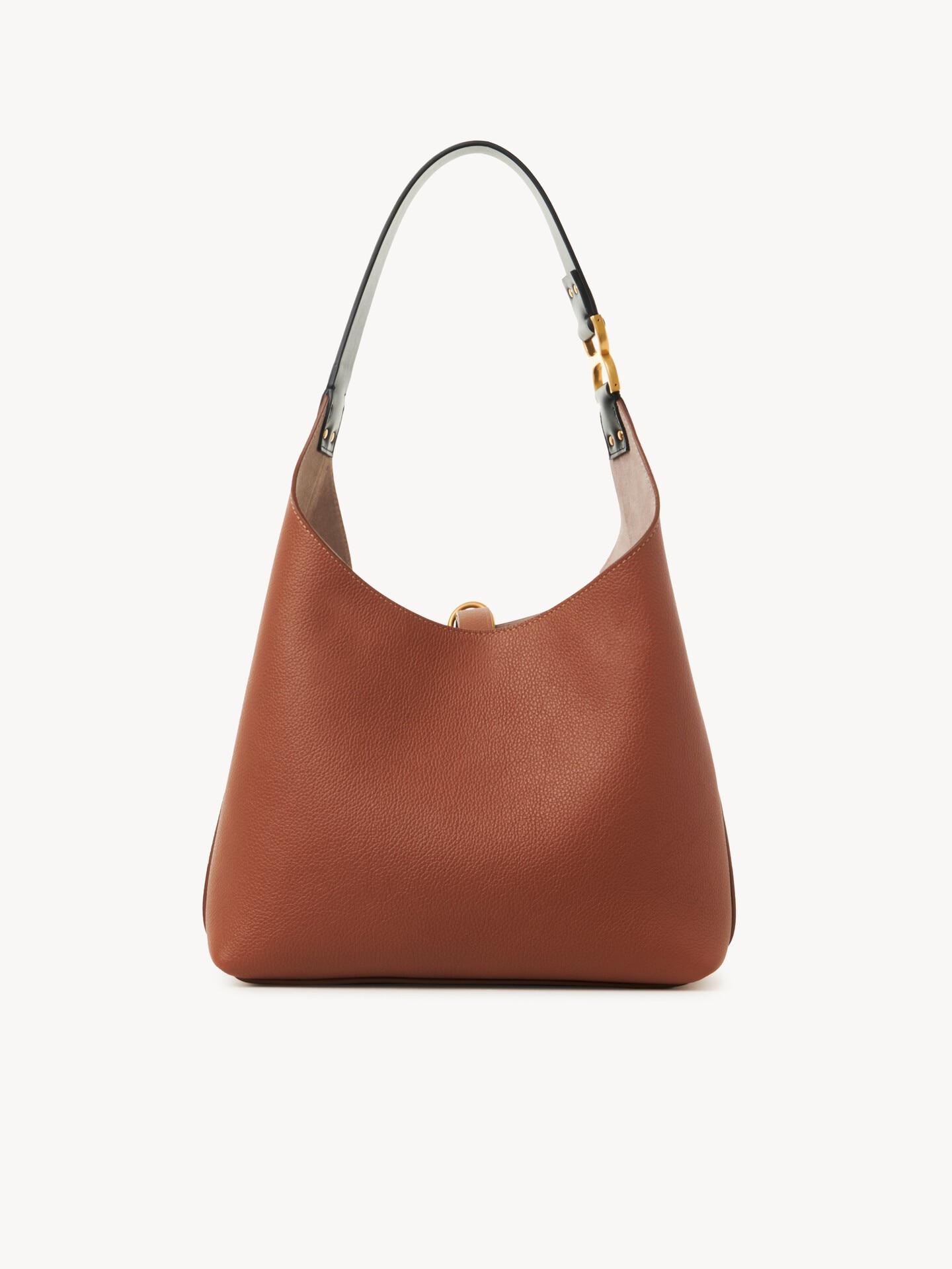 Small Marcie hobo bag in grained leather - 5