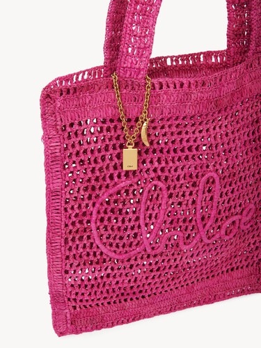 Summer Banana tote bag in raffia - 7