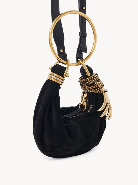Bracelet Hobo bag mini in pelle scamosciata