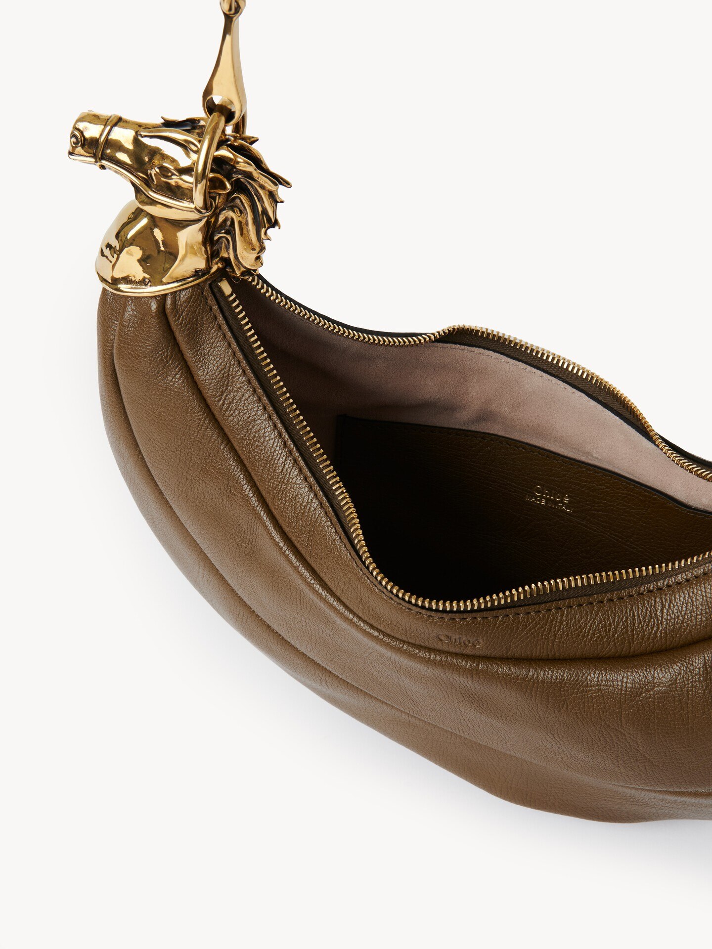 Chain Horse shoulder bag in soft leather - 4.0