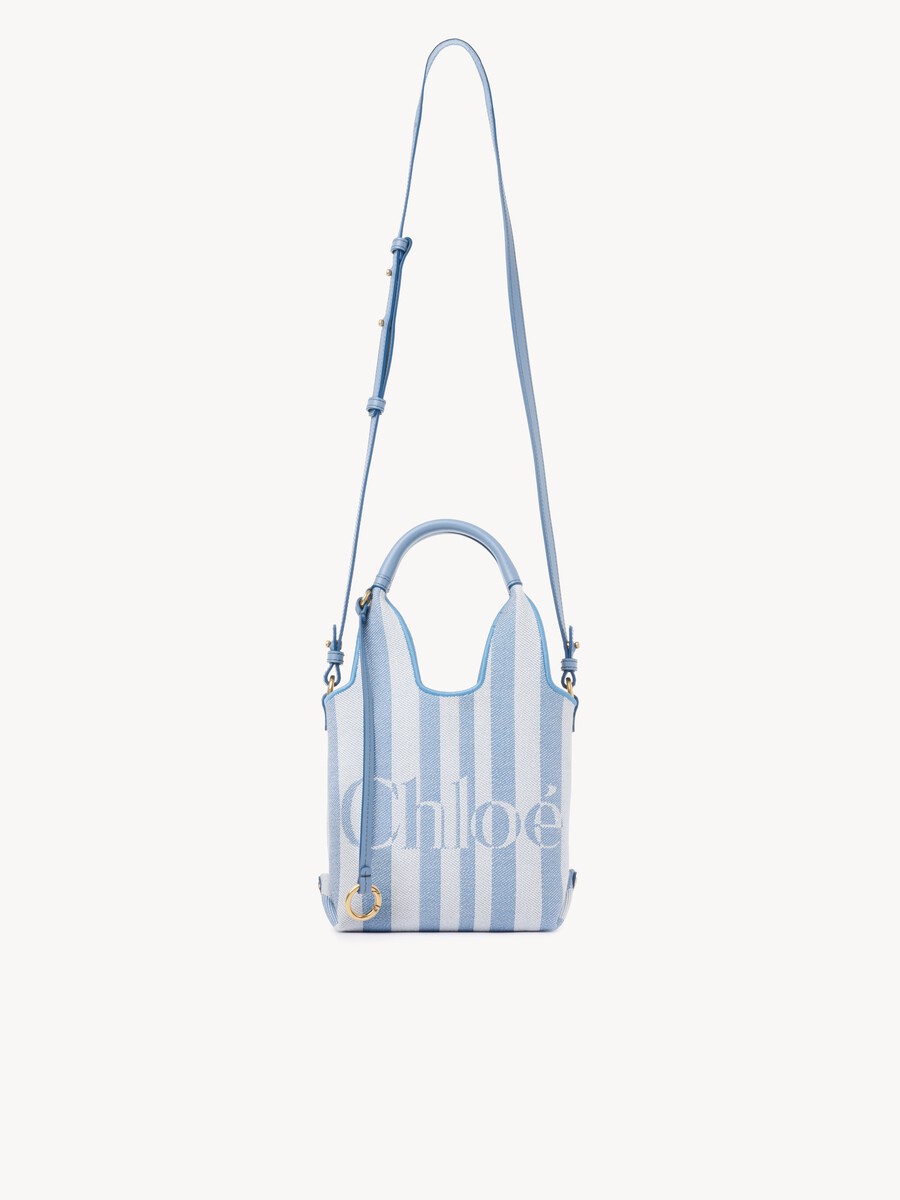 Mini Chlo&eacute; Stripy tote bag in jacquard - 1