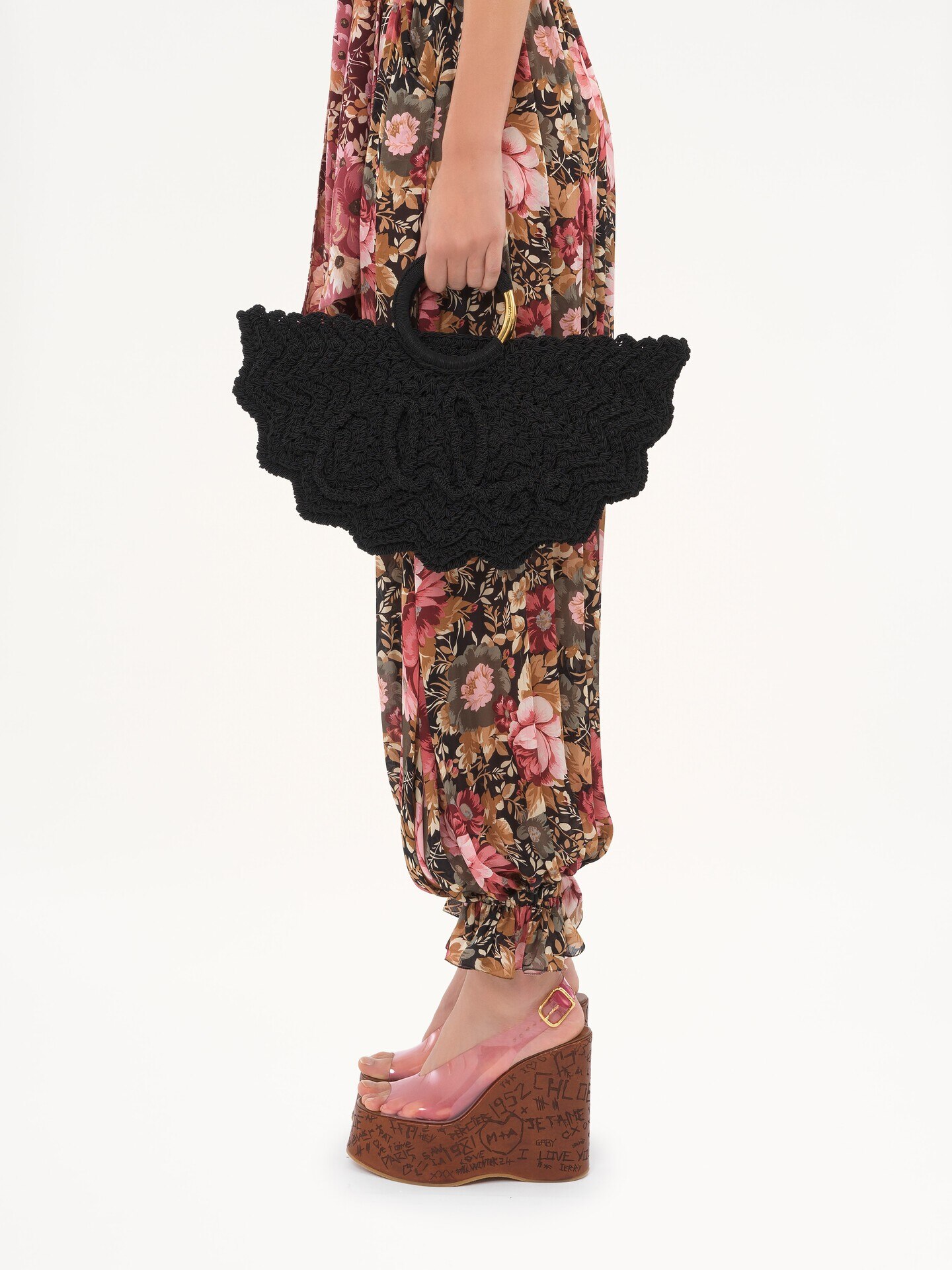 Small Bracelet Paravent tote bag in crochet - 3