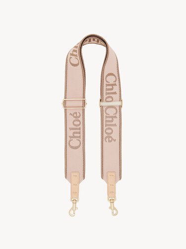 調節可能なキャンバス製ストラップ ブラック - Chloé