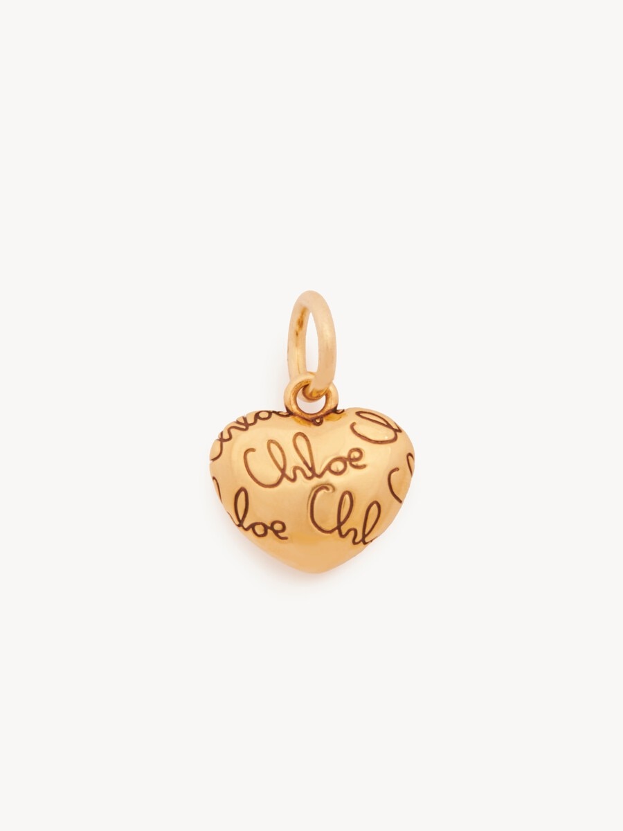 Charm C&oelig;ur logos Alphabet en laiton - 1