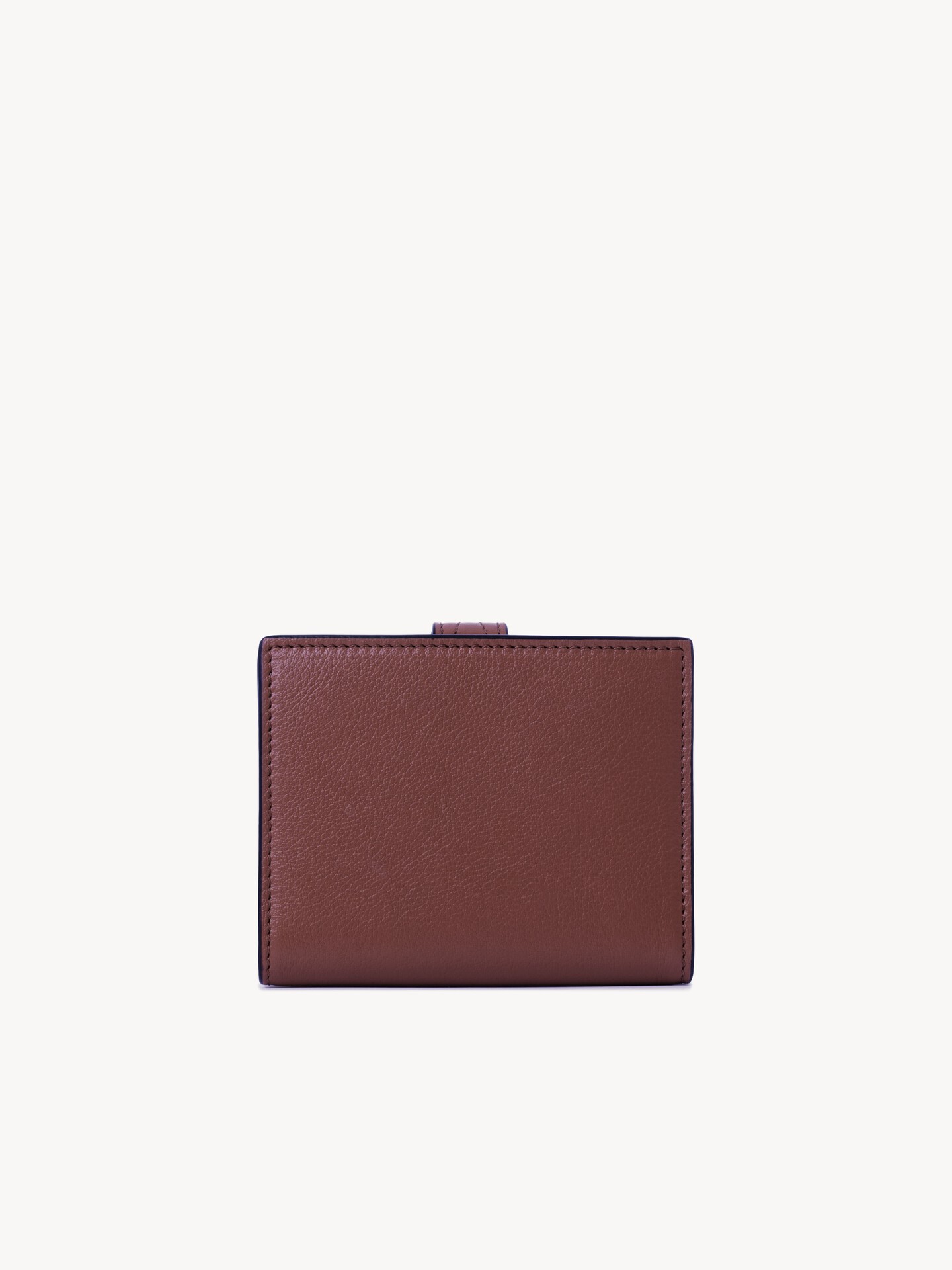 Paddington square wallet in grained leather - 4.0