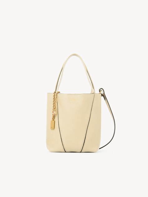 Small Chlo&eacute; Spin tote bag in grained leather