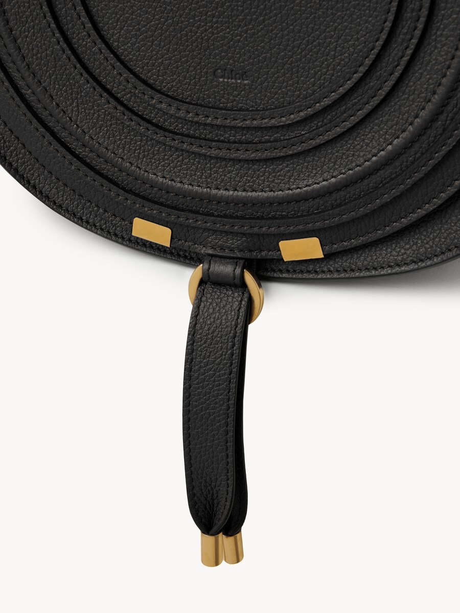 Bolso saddle Marcie de cuero granulado - 6