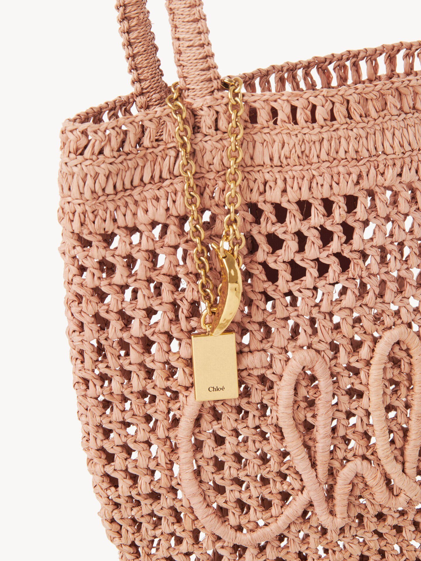 Small Summer Banana tote bag in raffia - 7