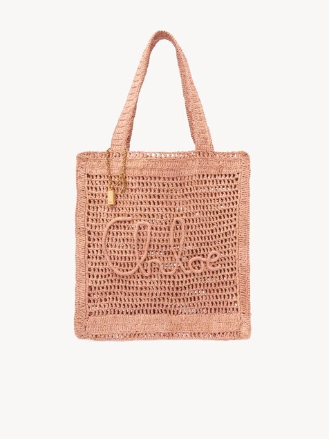 Sac cabas Summer Banana en raphia