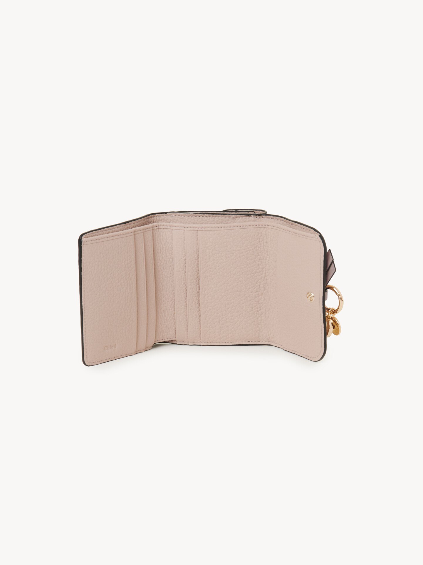 Small Alphabet tri-fold in grained leather - 5