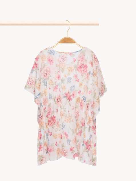 Vestido playero de manga corta infantil