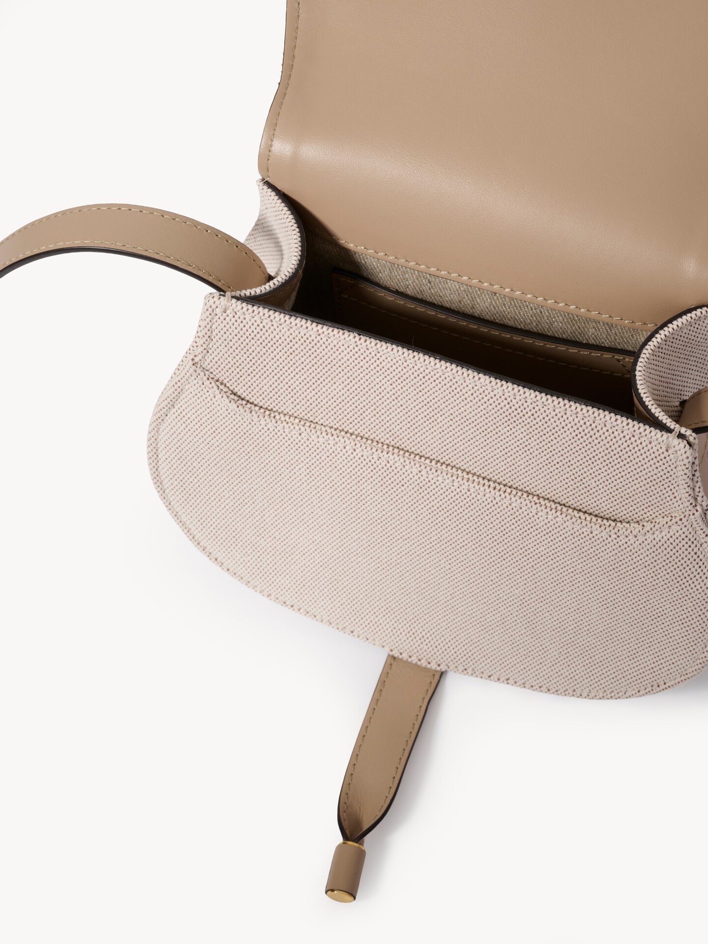 Small Marcie saddle bag in canvas - 4.0