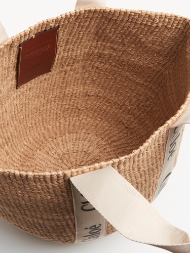 Large Woody basket in natural fibres - 8