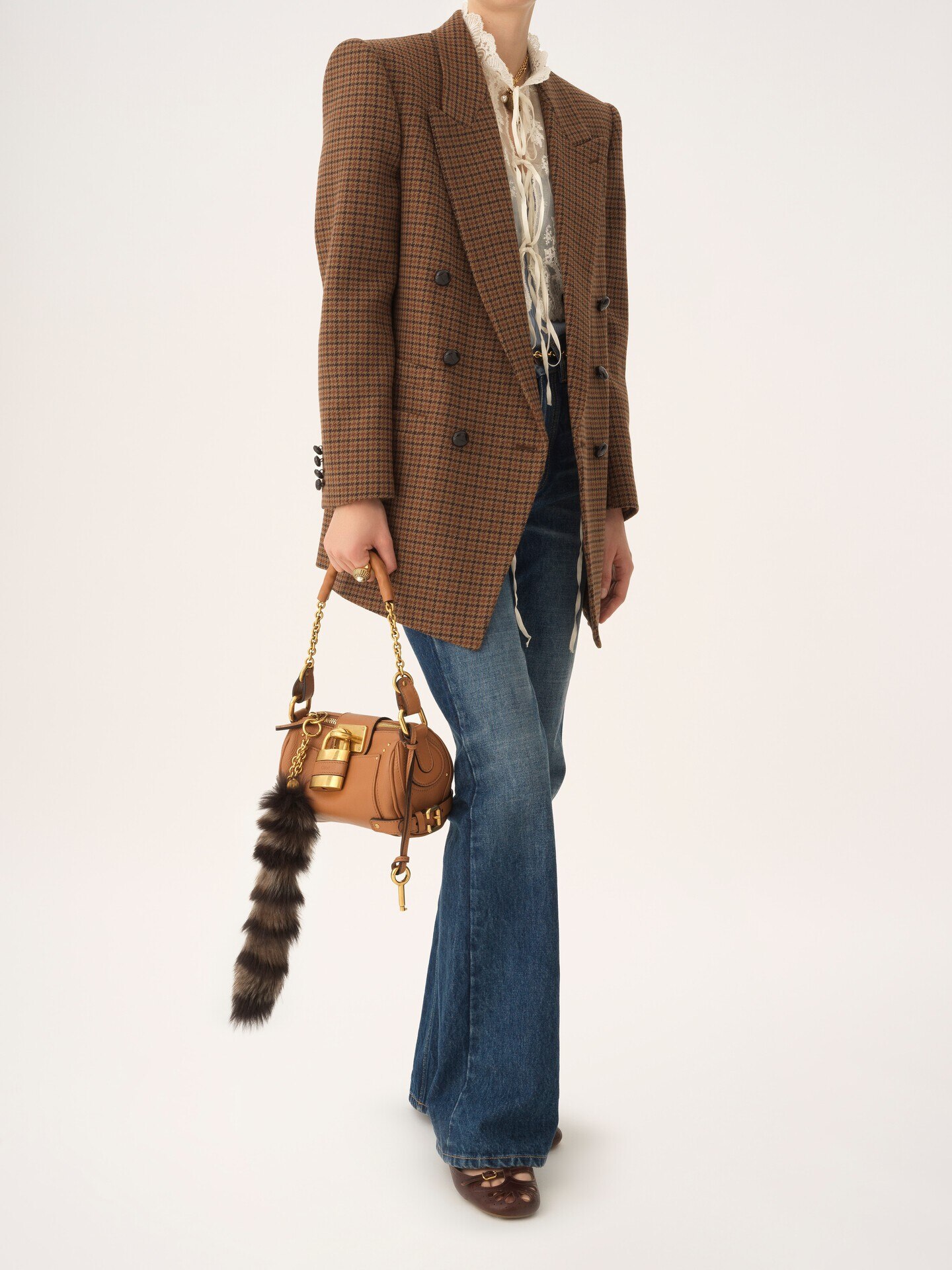 Small Paddington chain bag in grained leather - 9