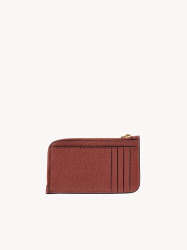 Alphabet wallet in grained leather - 4
