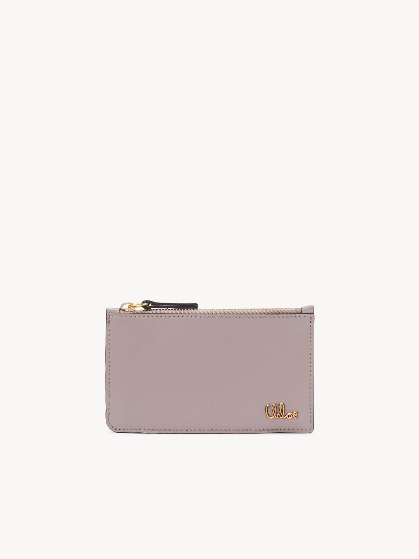 Cartera Chlo&eacute; Iconic peque&ntilde;a con ranuras para tarjetas de cuero brillante - 2