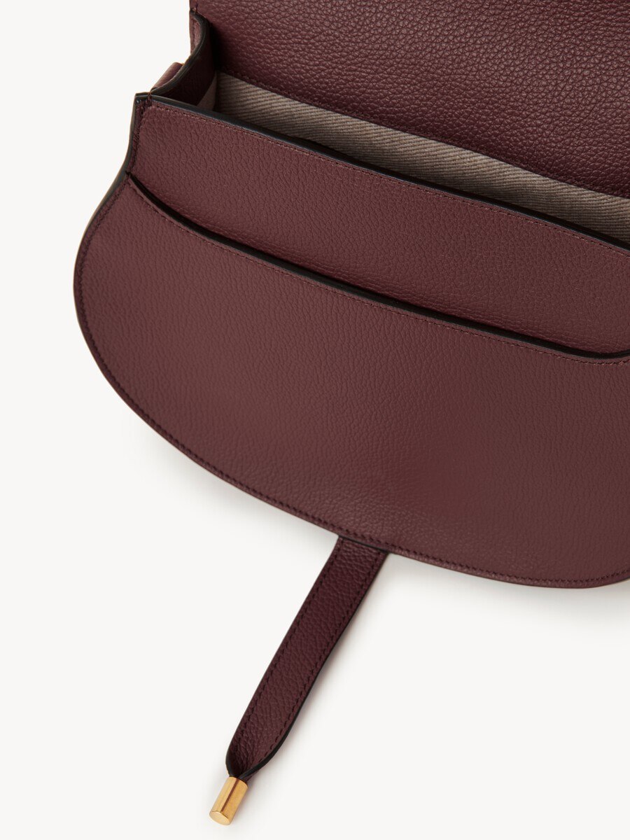 Marcie saddle bag in grained leather - 5