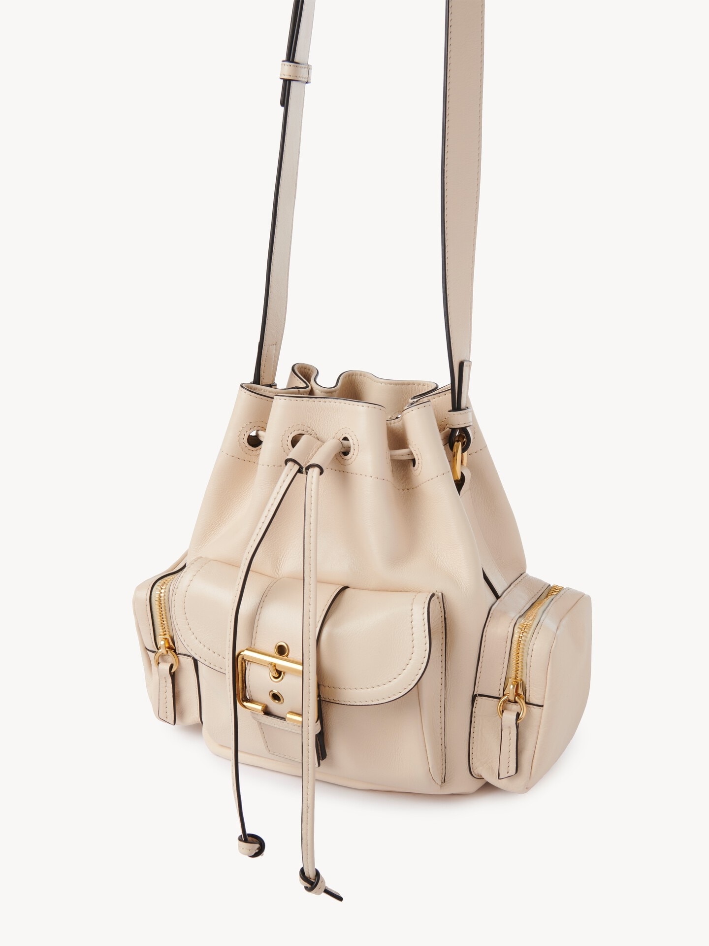 Sac seau Camera bag en cuir brillant - 4