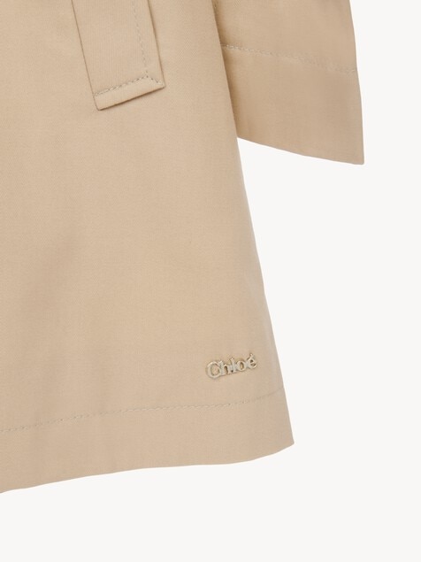 Kids' hooded trench coat