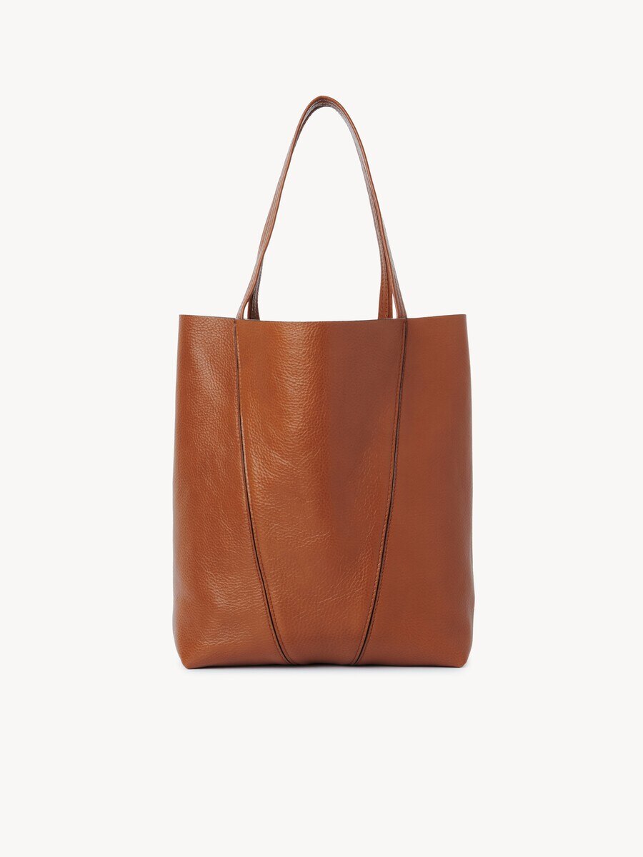Chlo&eacute; Spin tote bag in grained leather - 4