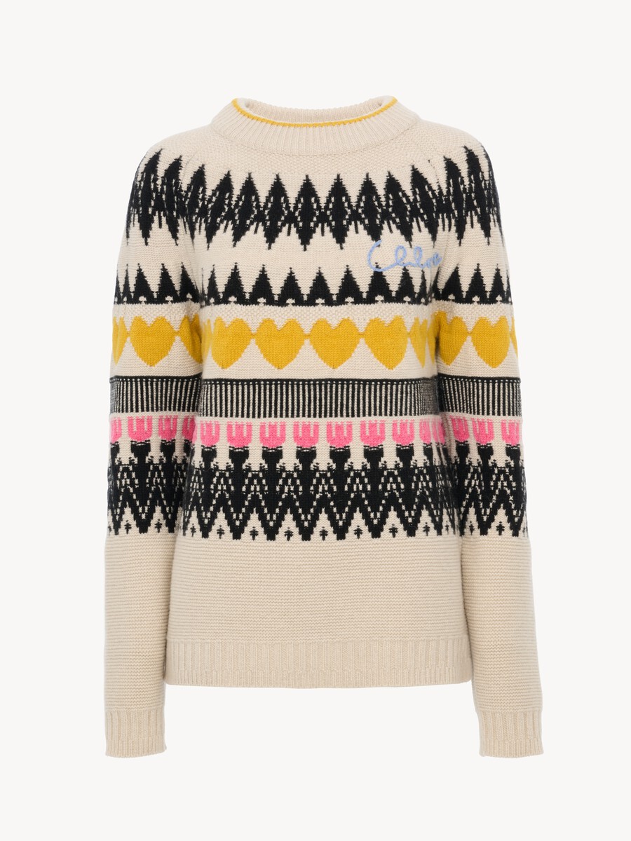 Generous logo jumper in a wool & cashmere knit - 2
