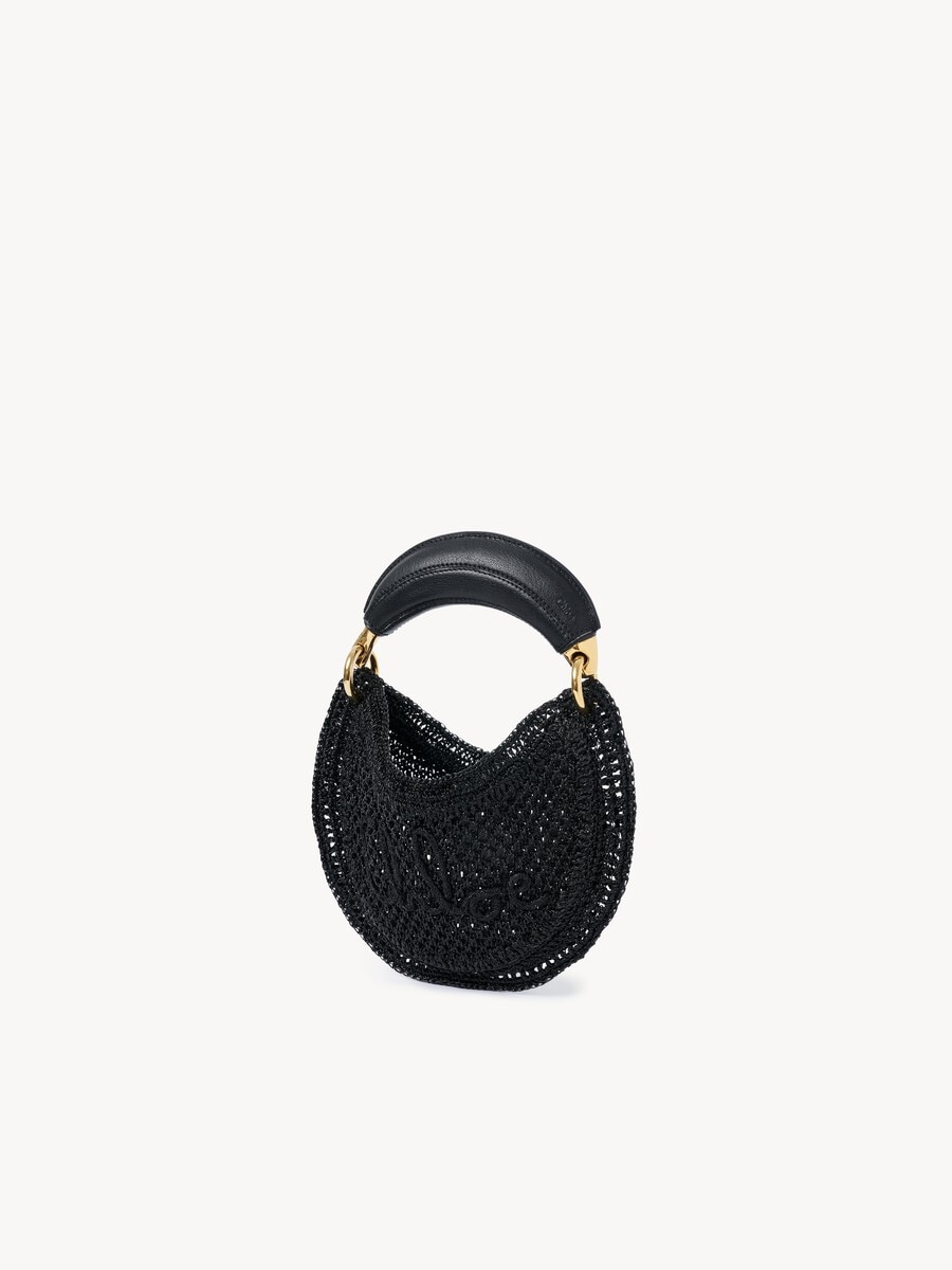 Mini Summer Banana hobo bag in glitter crochet - 4