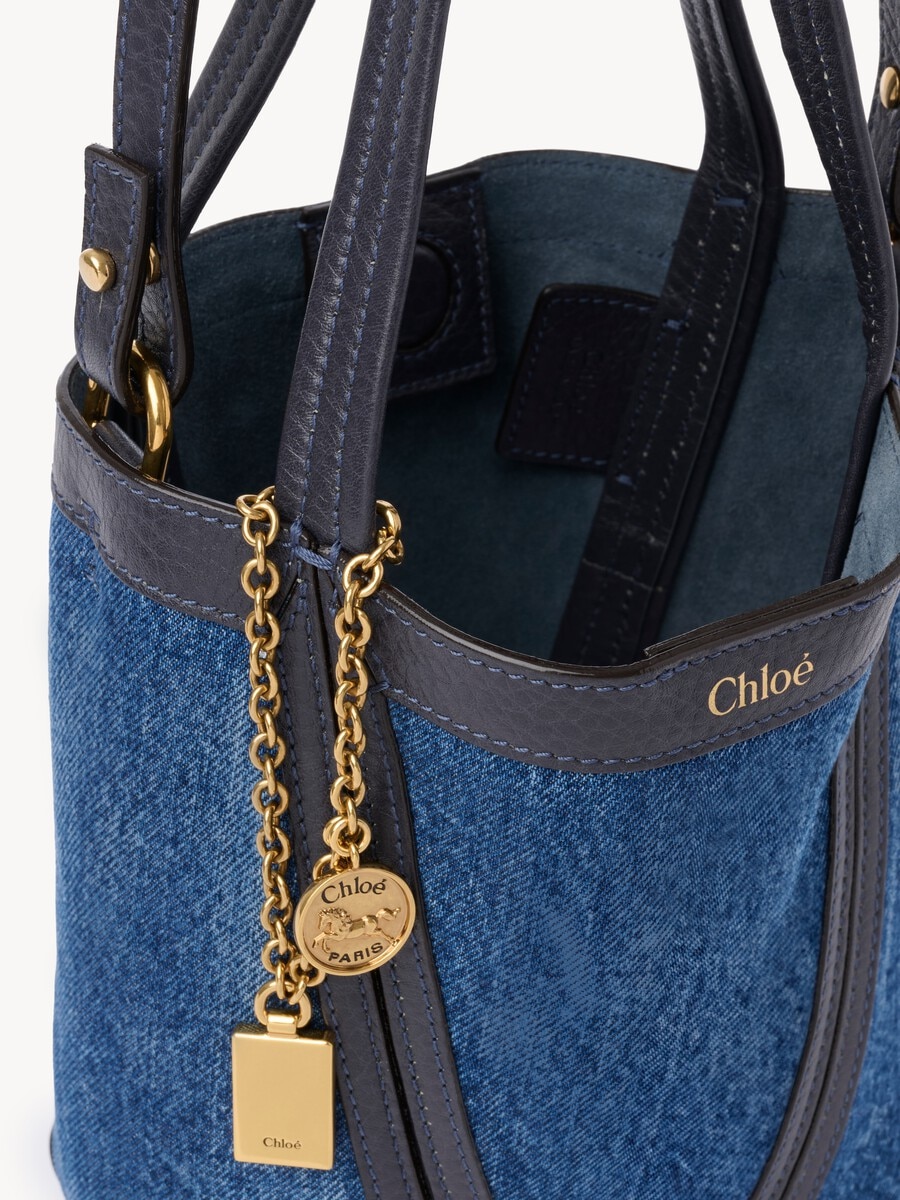 デニム製Chlo&eacute; Spinスモールトートバッグ - 7
